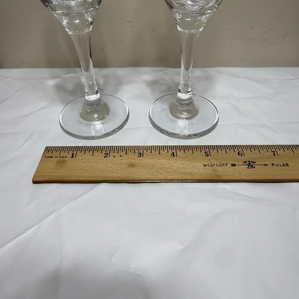 Crystal Clear Forever Favors 6 Ounce Long Stem Champagne Toasting Flutes NOS